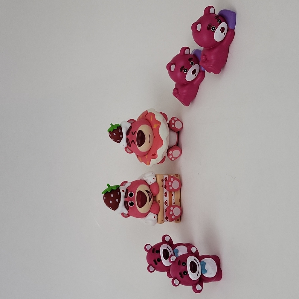 Lotso Bear Like PVC Figure lot of 7